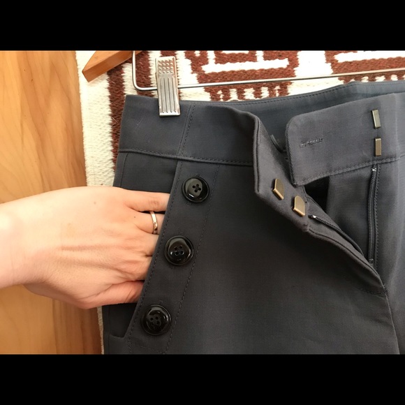 LOFT Navy Wide-Legged Sailor Pants EUC - Picture 8 of 12